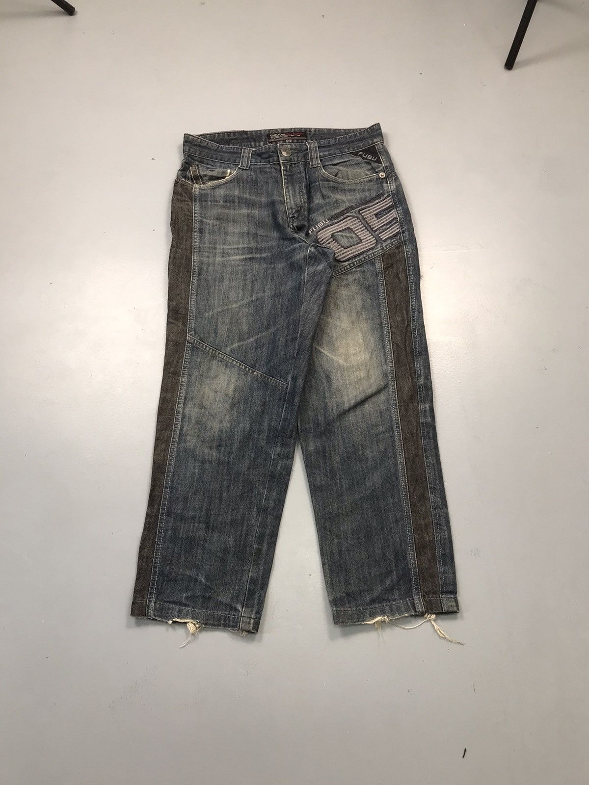 Fubu Vintage Fubu SpellOut denim Size US 34 / EU 50 - 1 Thumbnail