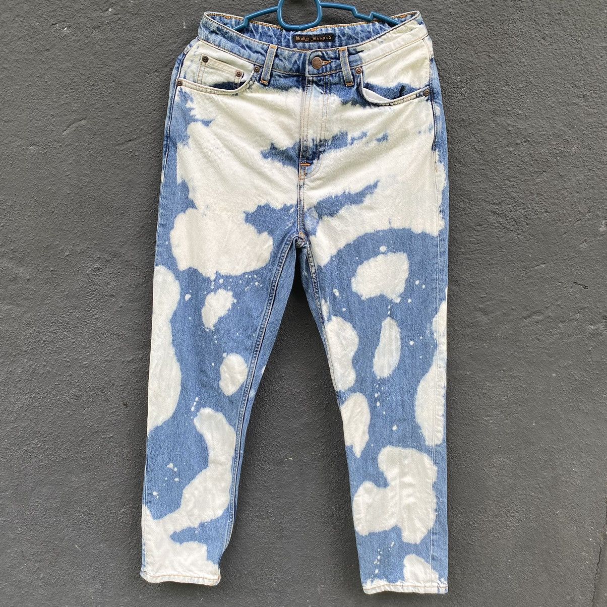 Nudie Jeans Thrashed Vintage Nudie Jeans Acid Wash ERD GRUNGE JEANS Size US 27 - 2 Thumbnail
