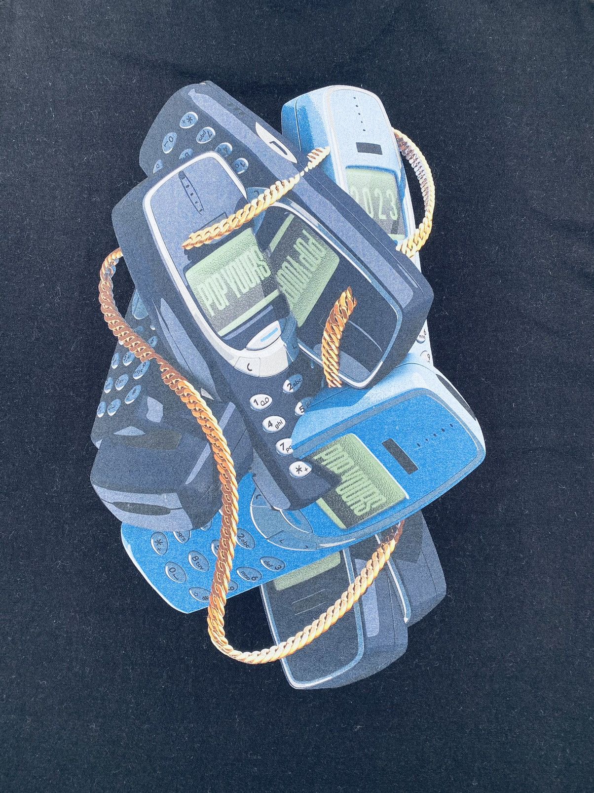 Japanese Brand Vintage Y2k Goat X Nokia Back Print Tees Size US L / EU 52-54 / 3 - 4 Thumbnail
