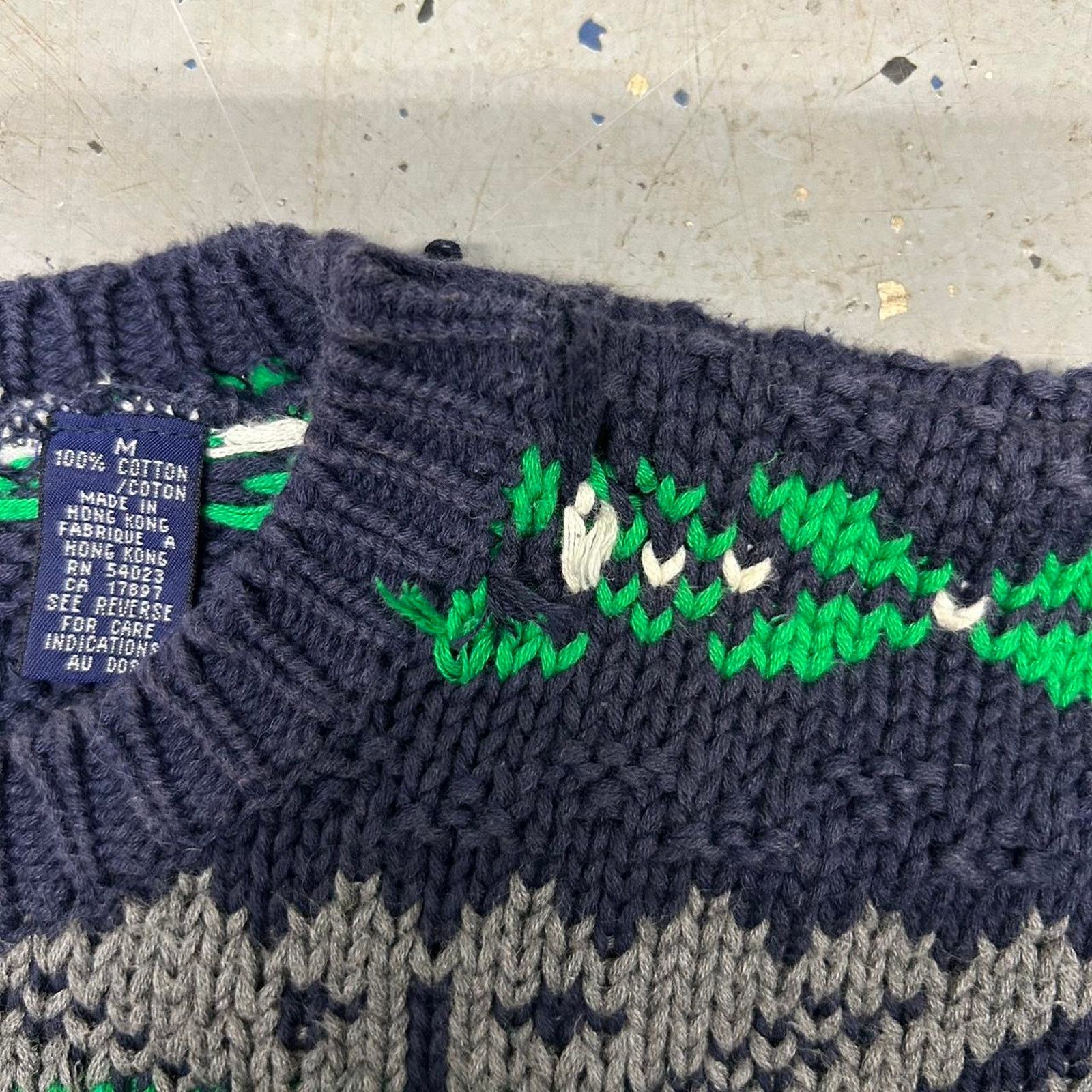 Gap Navy green gap knit sweater Size US M / EU 48-50 / 2 - 4 Thumbnail