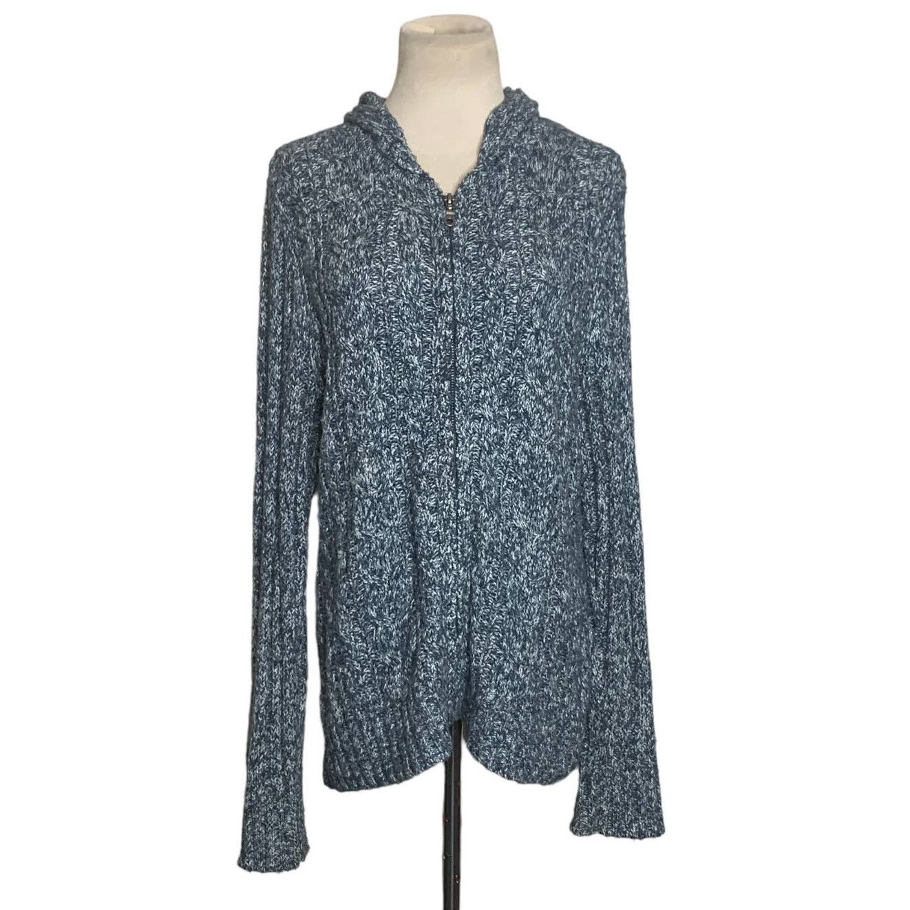 Sonoma Sonoma heathered blue hoodie sweater jacket size XL Size XL / US 12-14 / IT 48-50 - 1 Thumbnail