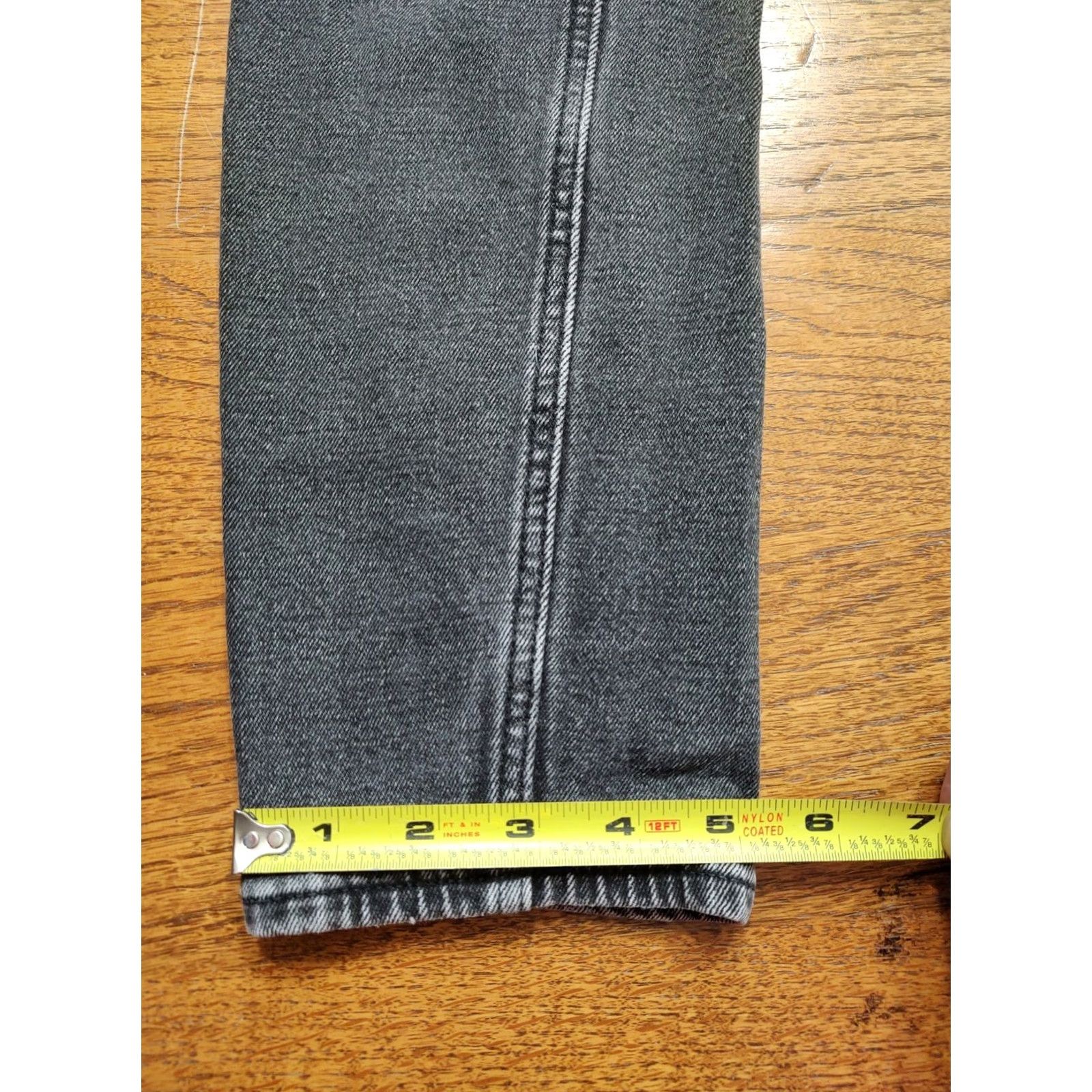 Abercrombie & Fitch Abercrombie & Fitch The Super Skinny High Rise Jeans Black Denim 27 Inseam 29 Inseam Women Regular 5-Pocket Logo Distressed Size 27" / US 4 / IT 40 - 5 Thumbnail