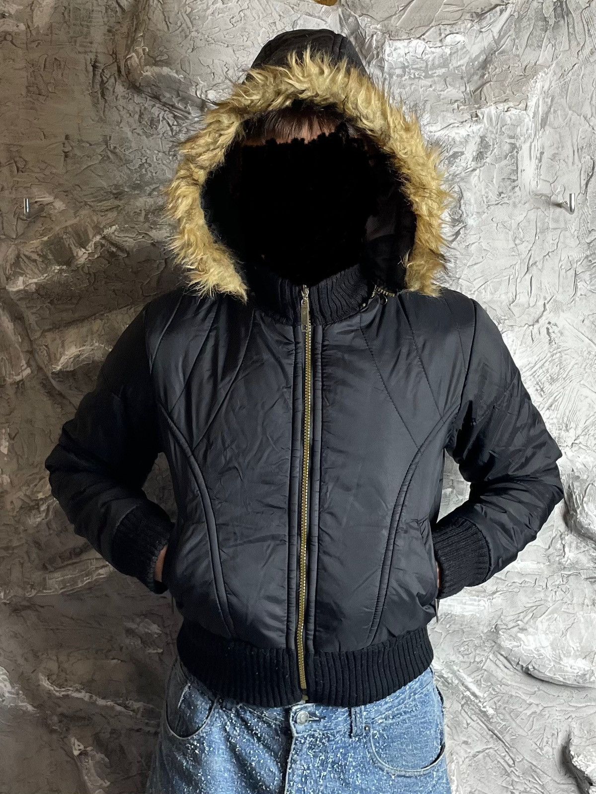 Hysteric Glamour Y2K 2000s Fur Japanese Nylon Bomber IfSixWasNine LGB Style Size US S / EU 44-46 / 1 - 13 Thumbnail