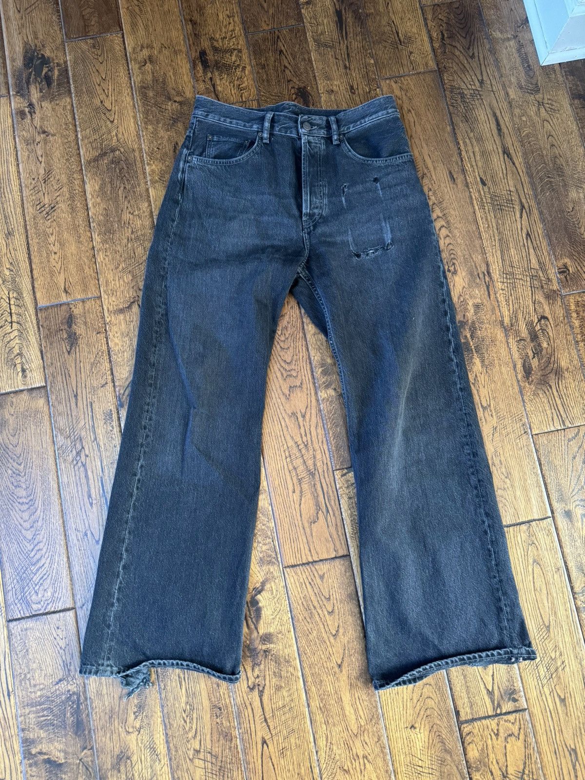 Acne Studios Acne Studios 2021m Loose Fit Jeans Vintage Black Size US 30 / EU 46 - 4 Thumbnail