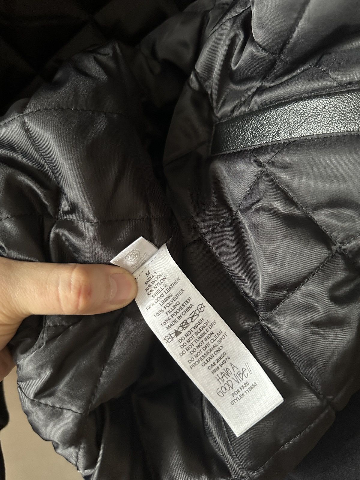 Stussy Stussy FW25 Globe Varsity jacket wit black leather sleeves Size US M / EU 48-50 / 2 - 7 Thumbnail