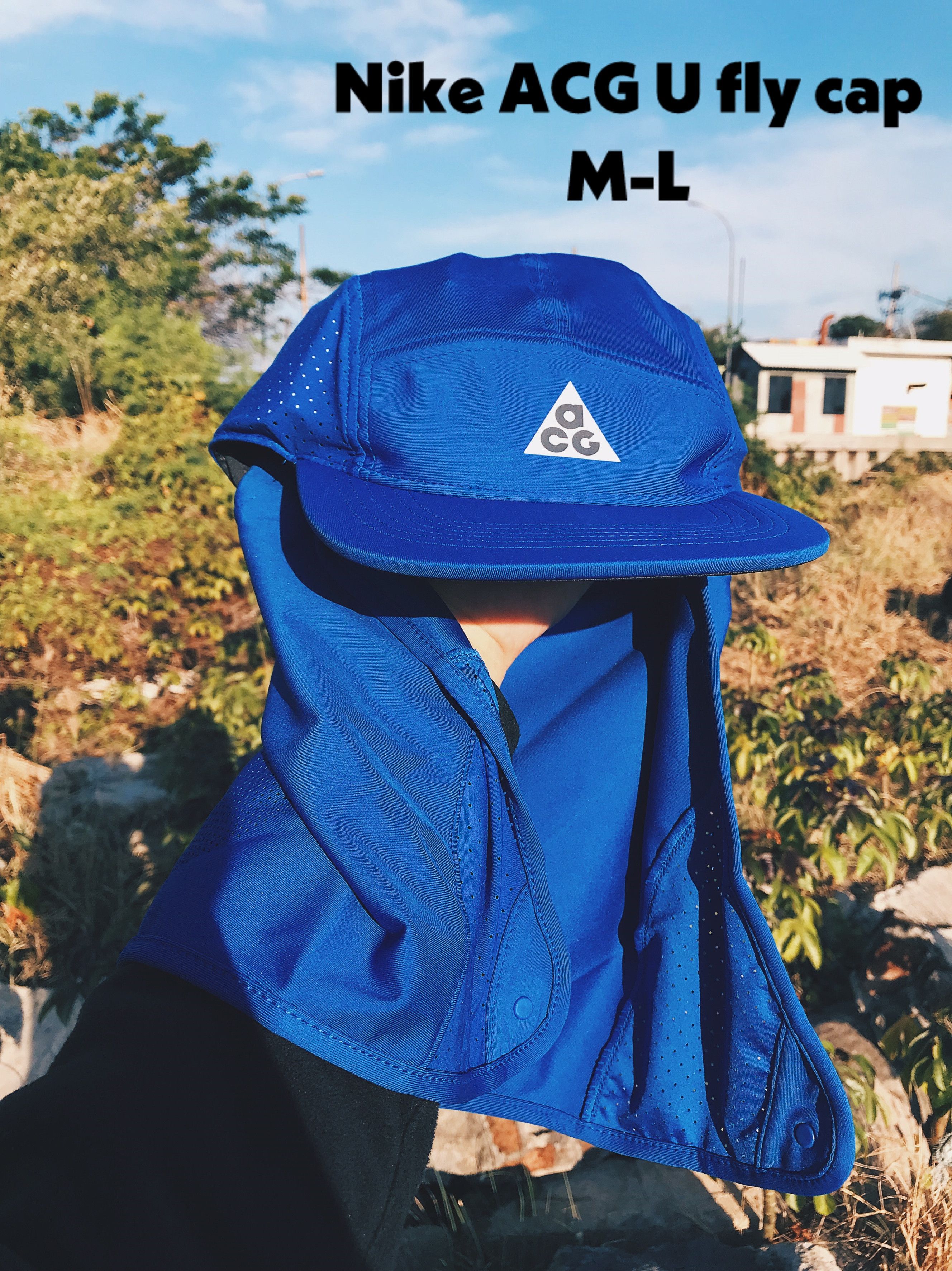 NIKE ACG U FLY CAP US AB ACG CAPE blue running jogging M-L