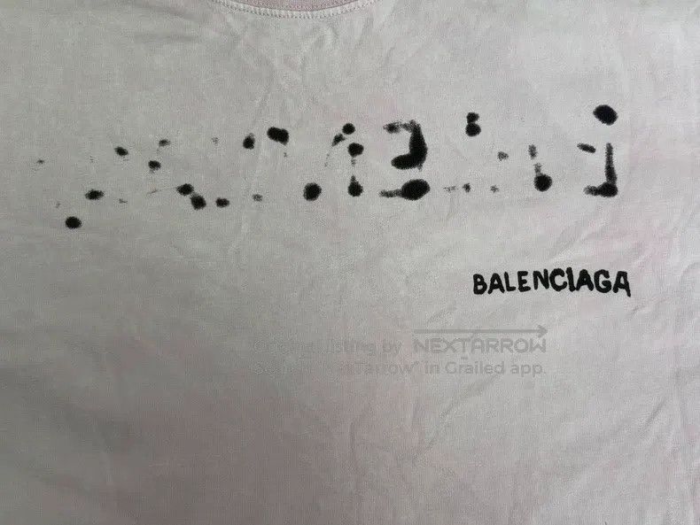 Balenciaga Balenciaga Letter Shadow Printed Short Sleeve T-Shirt Size US M / EU 48-50 / 2 - 3 Thumbnail