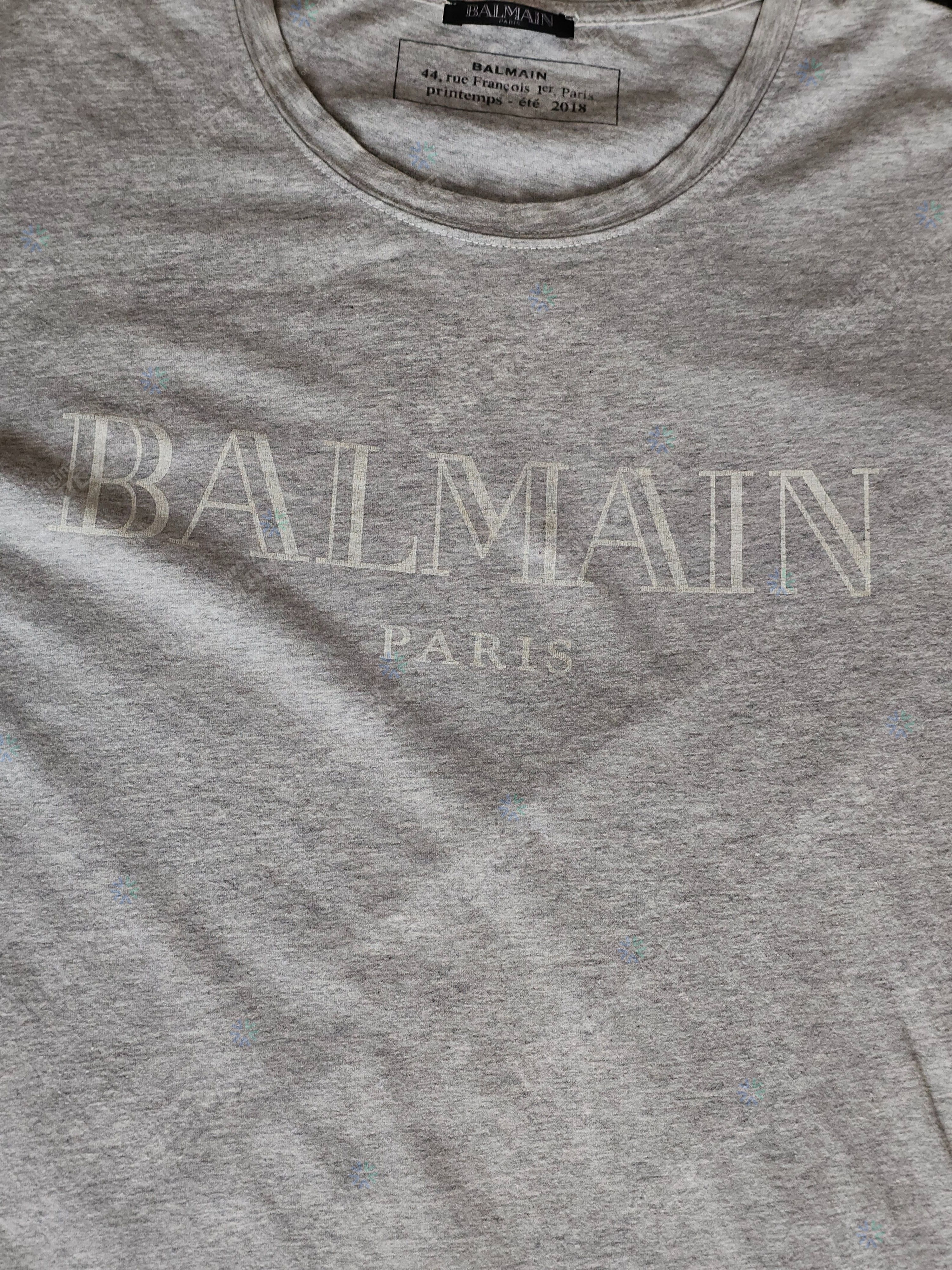 Balmain Balmain Men's Light Gray T-Shirt Size L Size US L / EU 52-54 / 3 - 2 Thumbnail