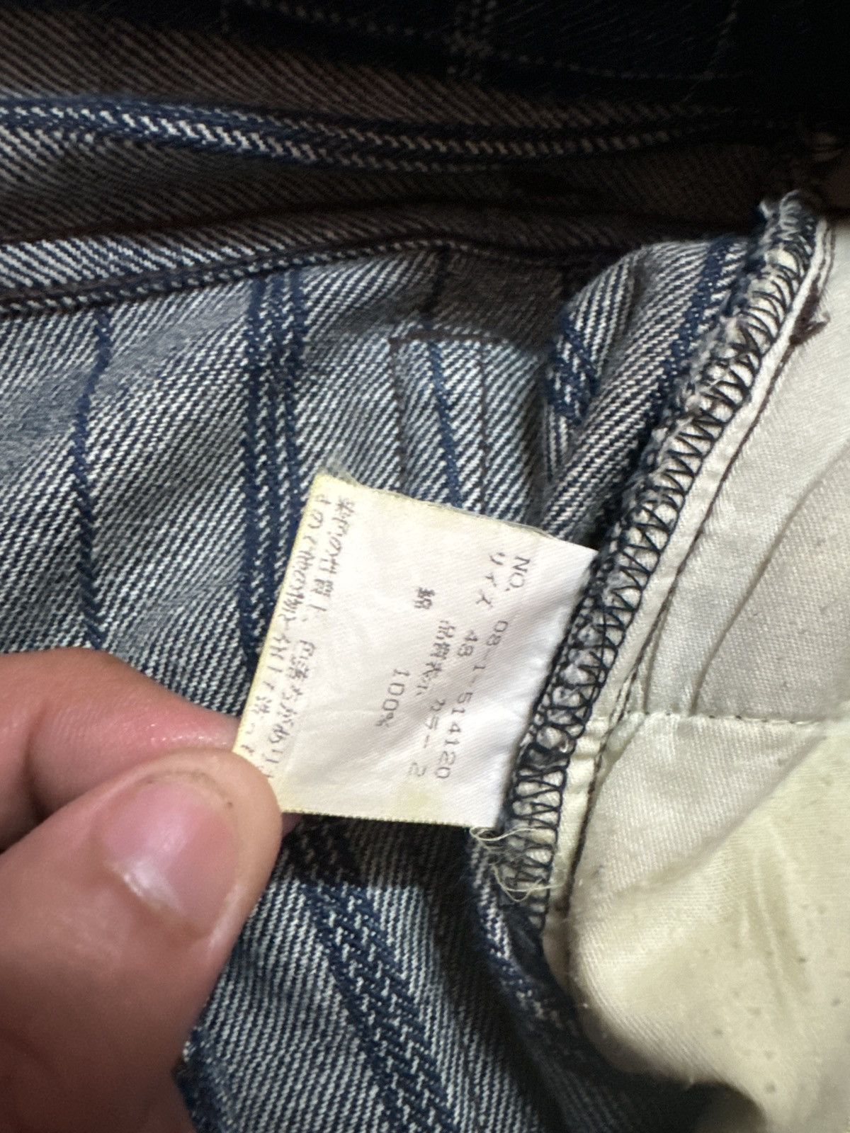 Japanese Brand × Vintage Nicole Club For Men Checkered Denim Jeans Size US 33 - 11 Thumbnail