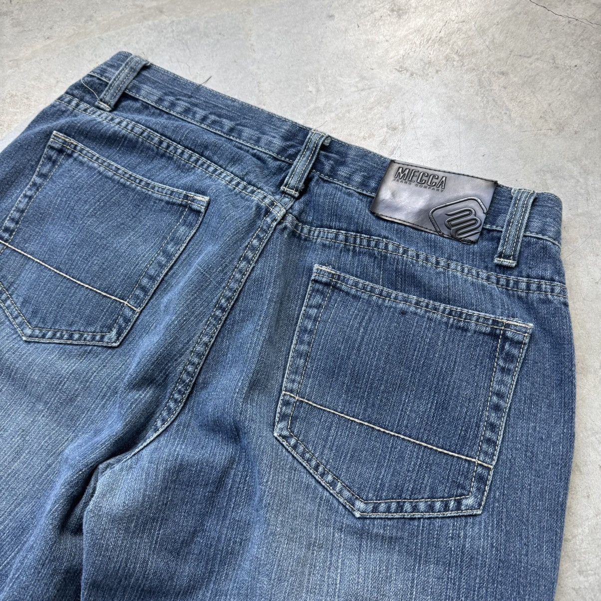 Mecca Vintage Y2K Mecca Baggy Medium Wash Denim Jeans Size US 36 / EU 52 - 5 Thumbnail