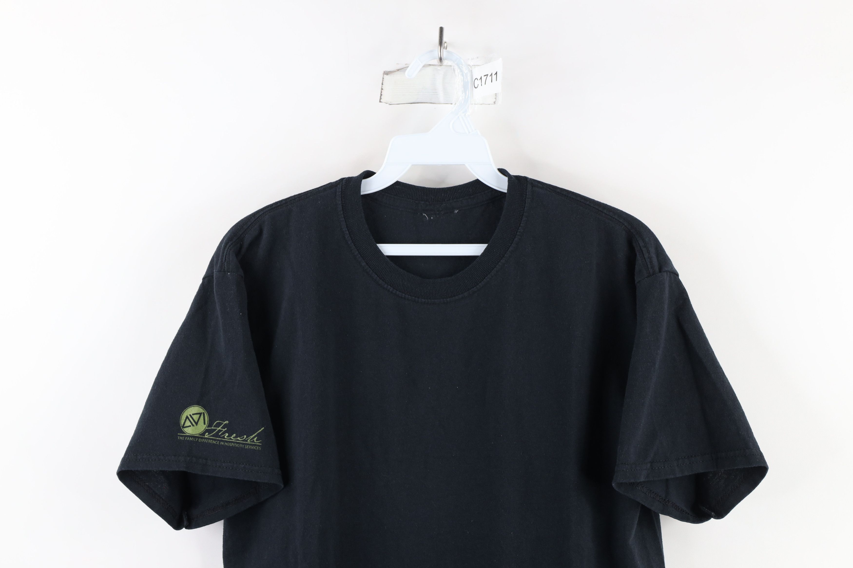 Vintage Vintage 90s Streetwear Short Sleeve T-Shirt Black Cotton Size US M / EU 48-50 / 2 - 2 Thumbnail