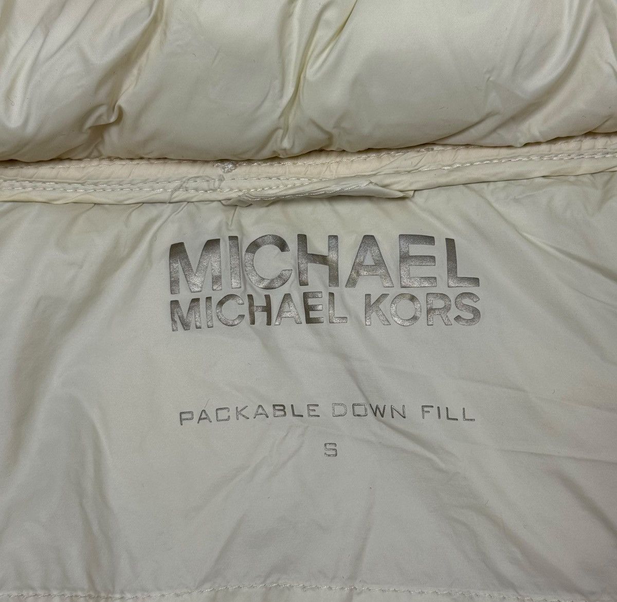 Michael Kors Quilted Down Zip Jacket Packable size S