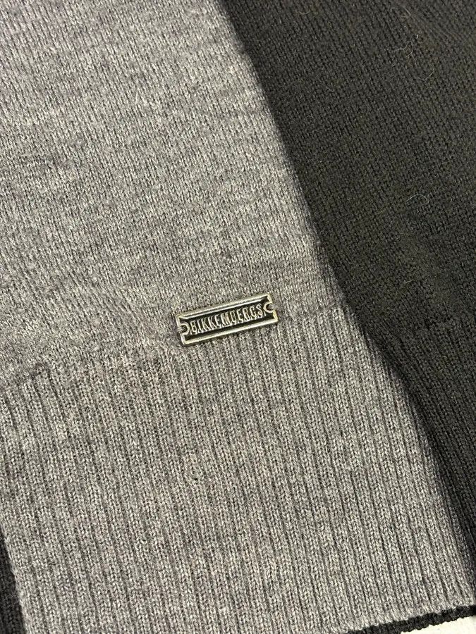 Dirk Bikkembergs 2000s Dirk Bikkembergs Black Merino Wool Contrast Hybrid Shirt & Sweater Size US M / EU 48-50 / 2 - 8 Thumbnail