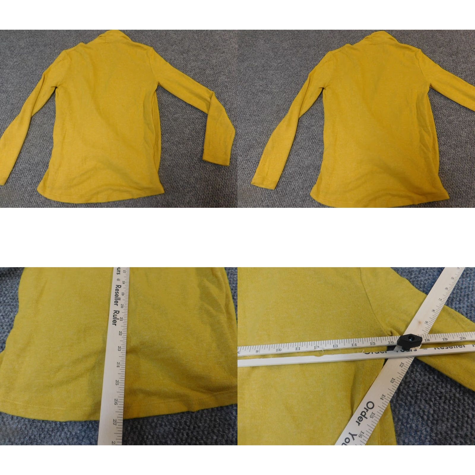 Vintage Philosophy Womens Sweater XS Yellow Pullover Round Neck Long Sleeve Cotton Knit Chunky-Stretch Embroidered Classic Fit Woolen? Size XS / US 0-2 / IT 36-38 - 8 Thumbnail