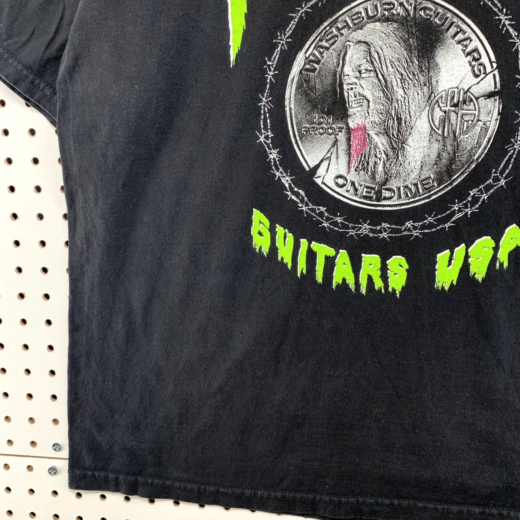 Gildan VINTAGE Dimebag Darrell Pantera Shirt L Black Green 90s Mens T-Shirt Size US L / EU 52-54 / 3 - 7 Thumbnail
