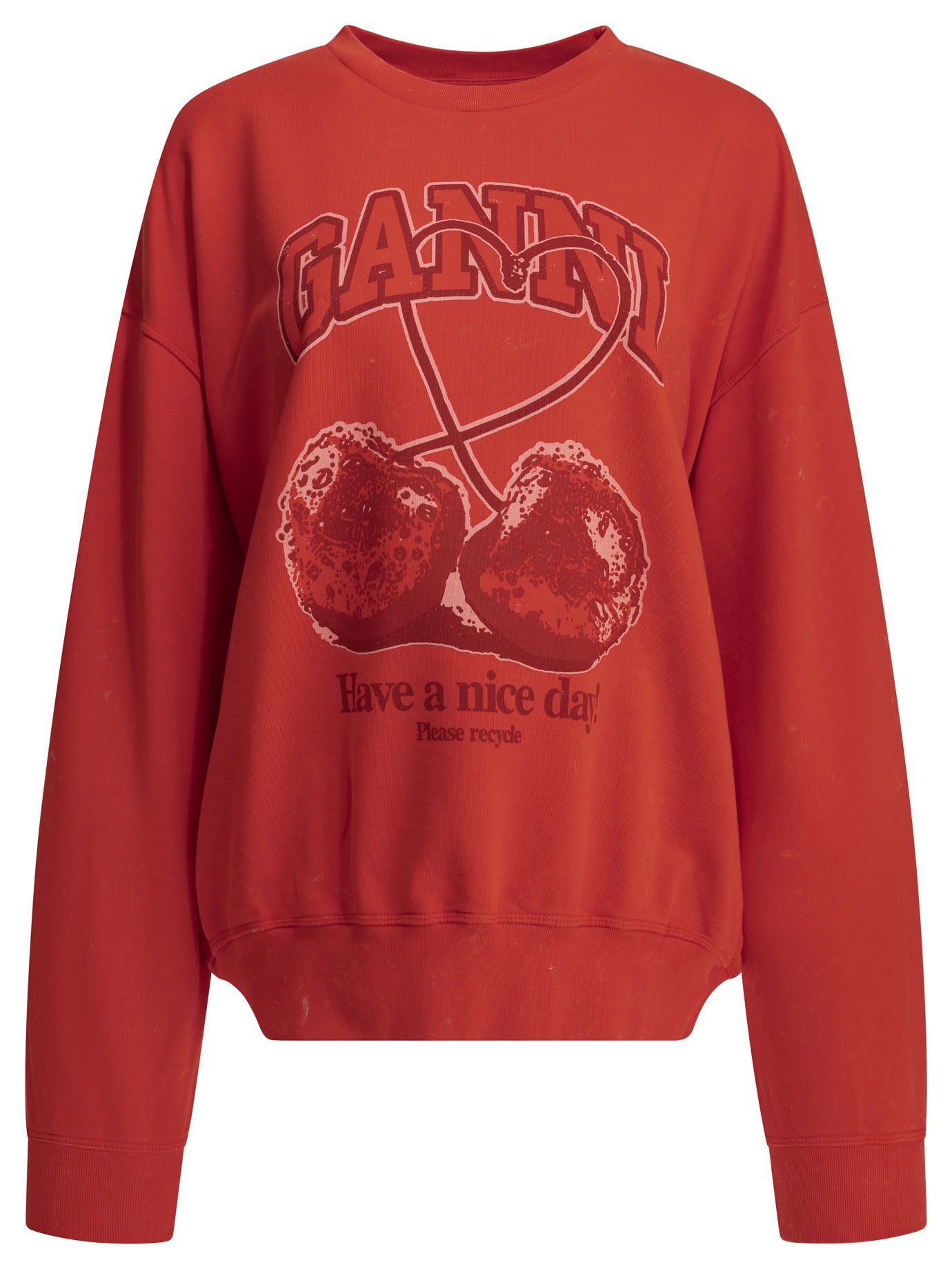 Ganni Ganni Cherries Crewneck Sweatshirt tag size L Women - USA Duties Paid Size L / US 10 / IT 46 - 1 Thumbnail