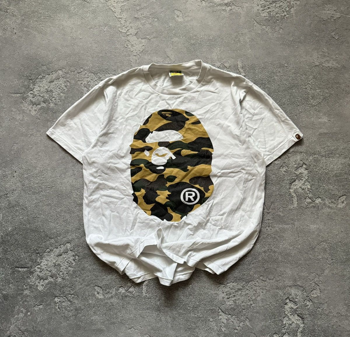 Bape Big logo camouflage tee T-shirt polo Y2K