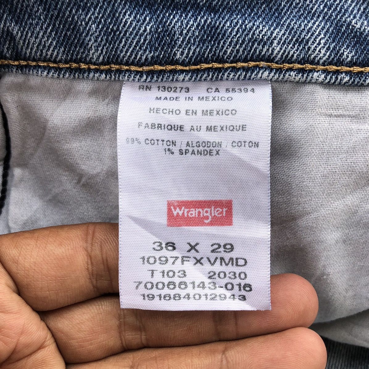 Wrangler Wrangler Rustler Light Wash Blue Jean Size US 36 / EU 52 - 9 Thumbnail