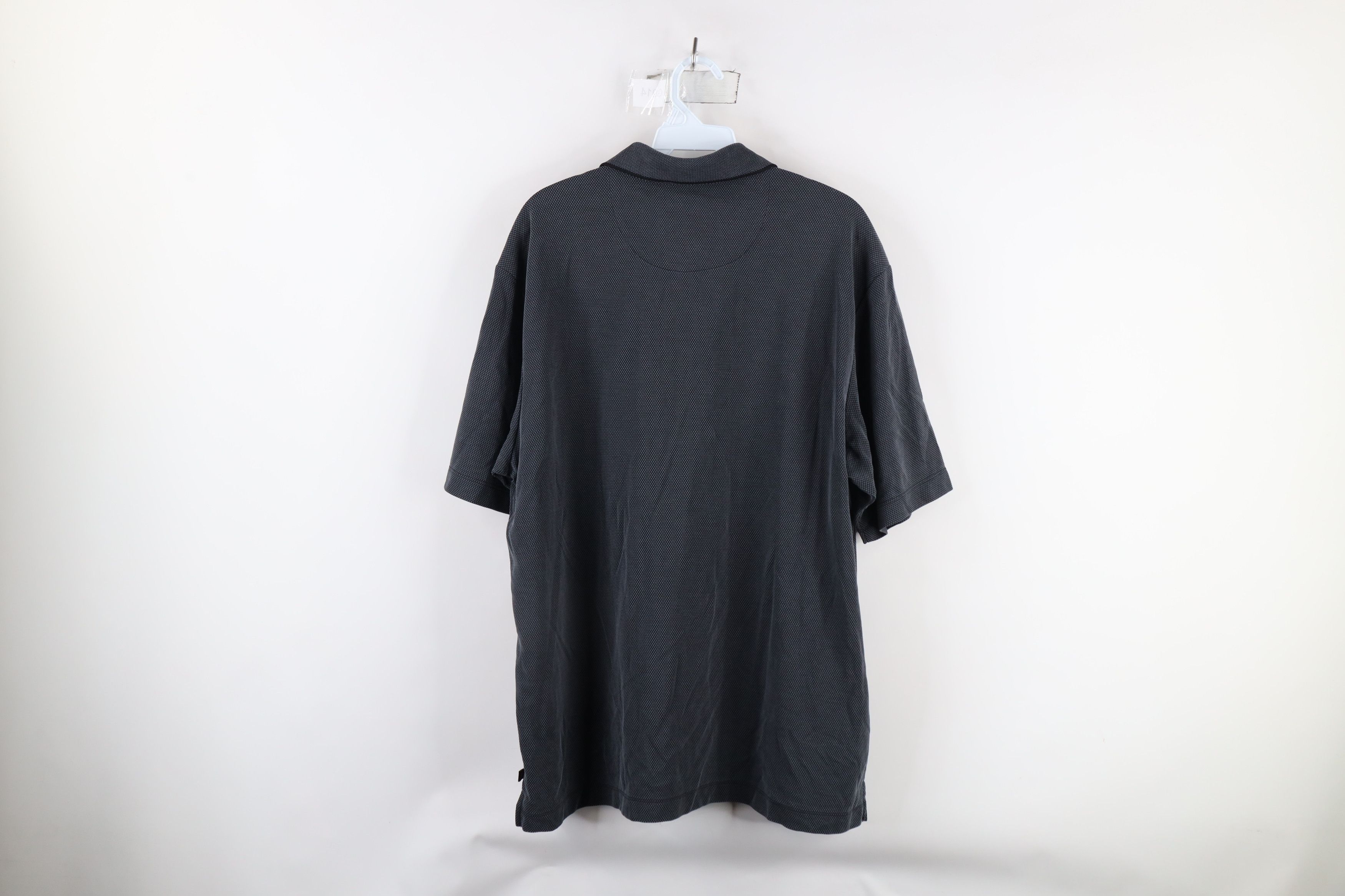Tommy Bahama × Vintage Vintage Tommy Bahama Waffle Knit Golf Polo Shirt Gray Size US XL / EU 56 / 4 - 7 Thumbnail