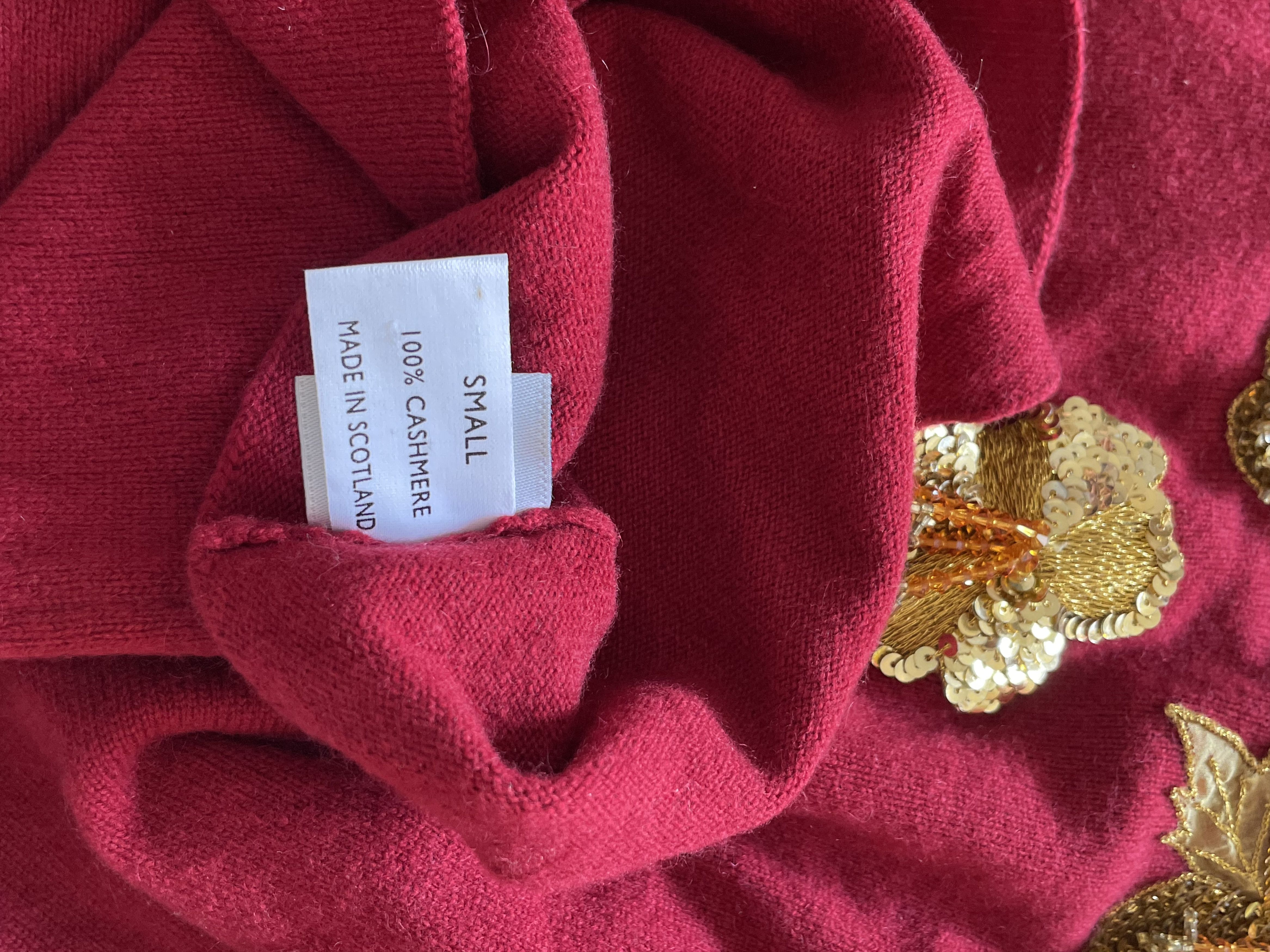 Lucien Pellat-Finet Lucien Pellat-Finet cashmere embroidered sweater Size XS / US 0-2 / IT 36-38 - 7 Thumbnail