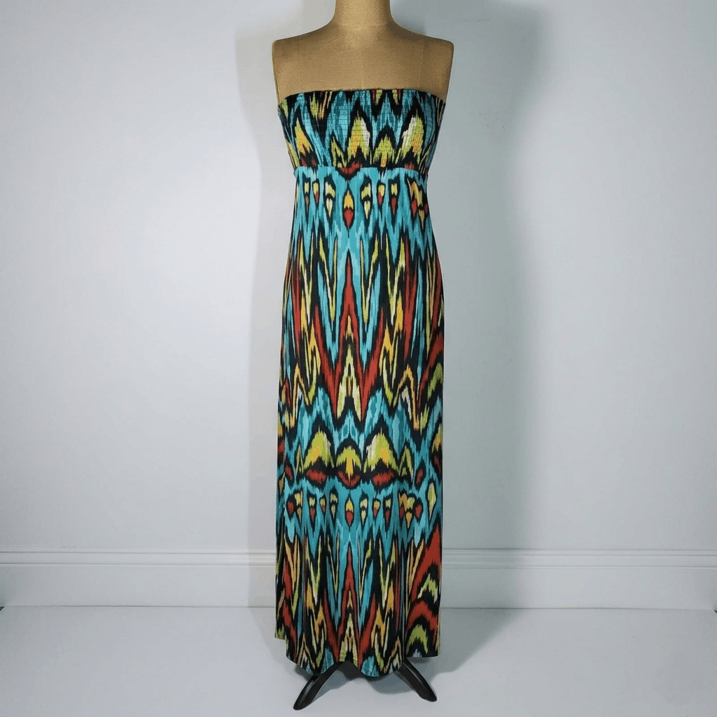 Nicole Miller Nicole Miller Size S Dress Strapless Smocked Elastic Boho Size S / US 4 / IT 40 - 1 Thumbnail