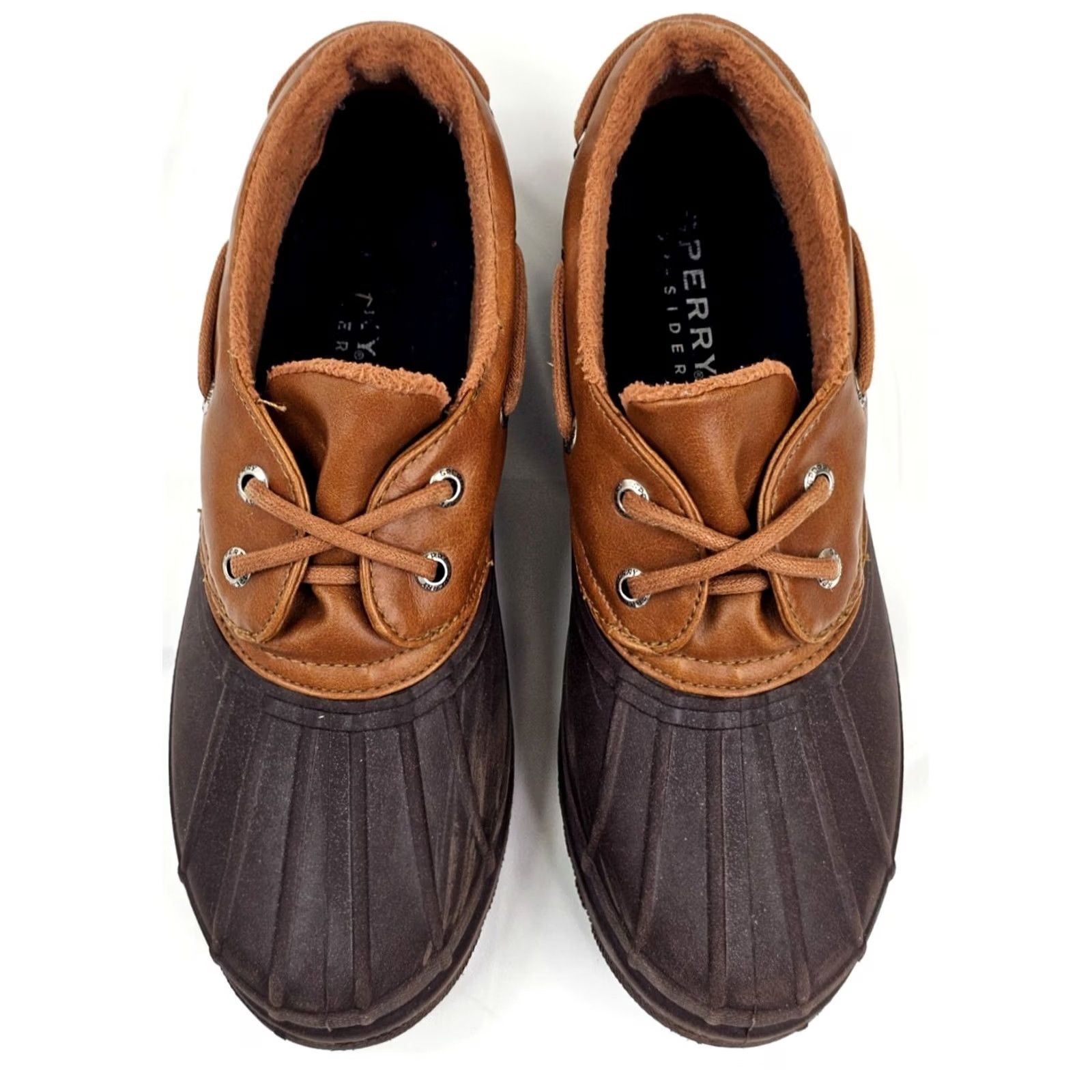 Sperry Sperry Top Sider Boots Women 7.5 Tan Waterproof Leather Lined Ankle Heron Seal Low Boots, M, Casual, Preppy, Nautical, Walking, EUC Size US 8 / IT 38 - 5 Thumbnail