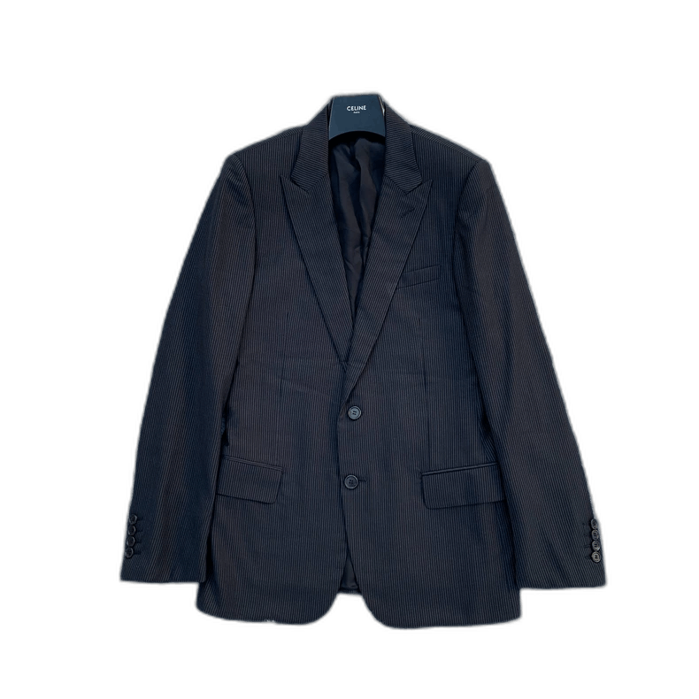 Dior × Hedi Slimane Dior Homme SS06 Tuxedo Tail Wool Blazer Jacket