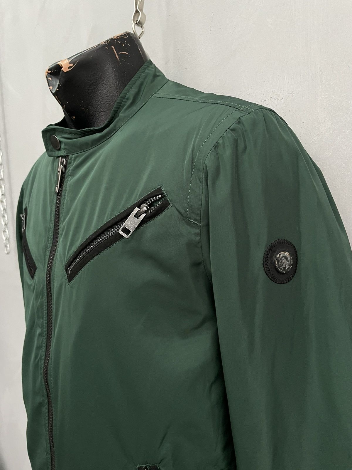 Diesel Diesel Edgea Zip Up Jacket Biker y2k Nylon Size US M / EU 48-50 / 2 - 4 Thumbnail
