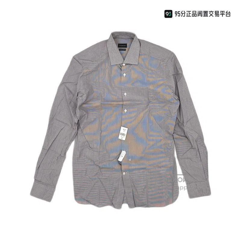 Ermenegildo Zegna Ermenegildo Zegna FW21 Slim Stripe Long Sleeve Shirt. Size US M / EU 48-50 / 2 - 4 Thumbnail