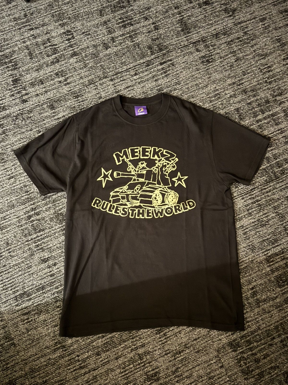 Corteiz Black tee Corteiz x Meeks Size US M / EU 48-50 / 2 - 1 Thumbnail