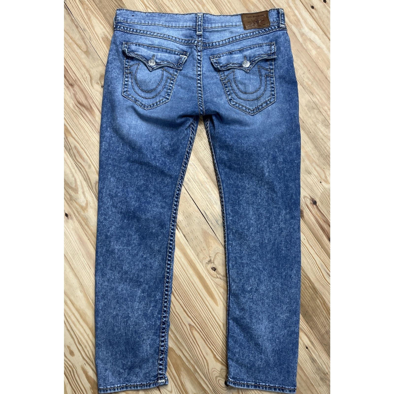 True Religion Mens 40 X 34 True Religion Geno Super T with Flap Jeans Size US 40 / EU 56 - 1 Thumbnail