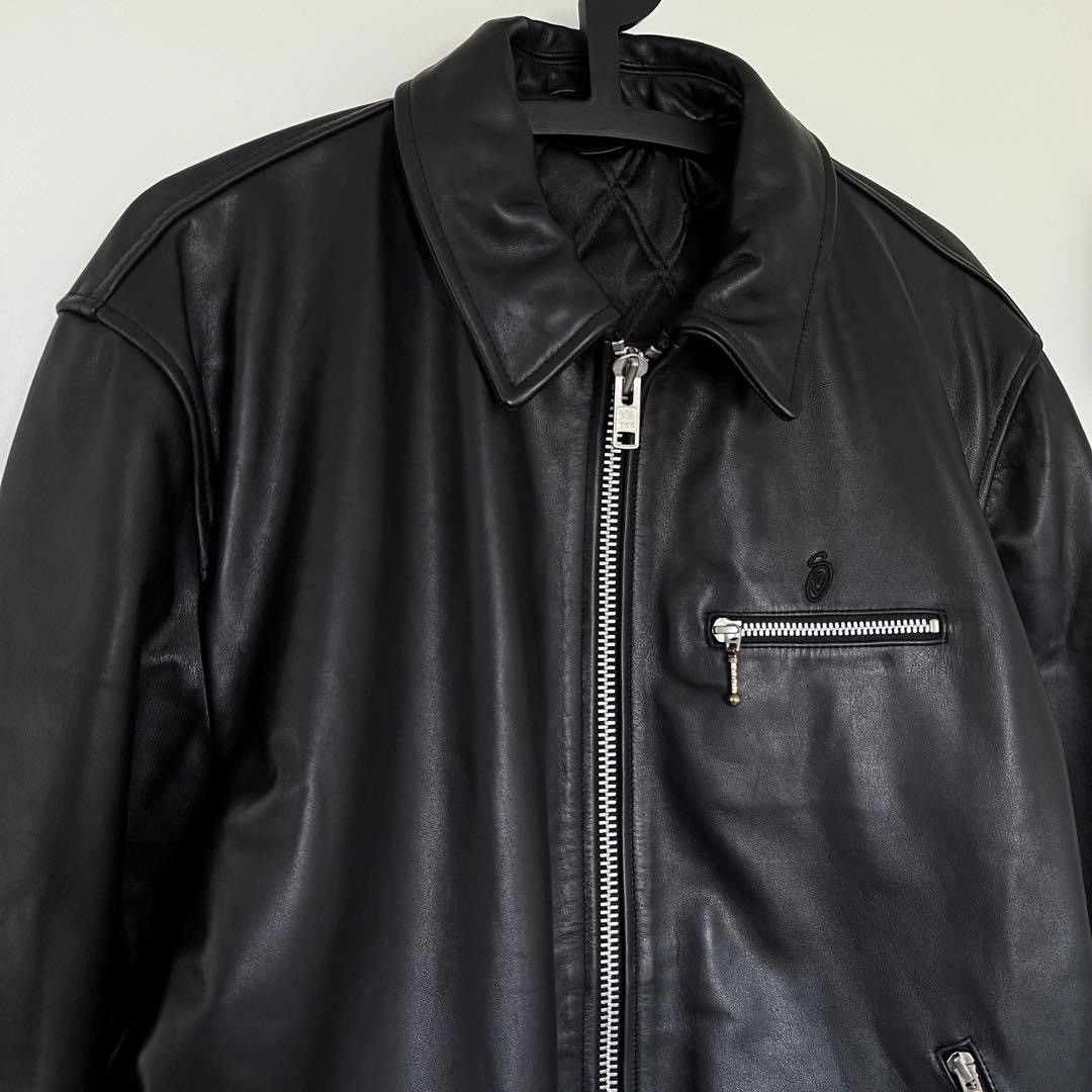 Stussy STUSSY LEATHER BING JACKET Size US S / EU 44-46 / 1 - 13 Thumbnail
