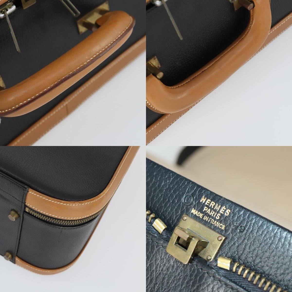 Hermes Hermes Trunk Leather Black Size ONE SIZE - 4 Thumbnail