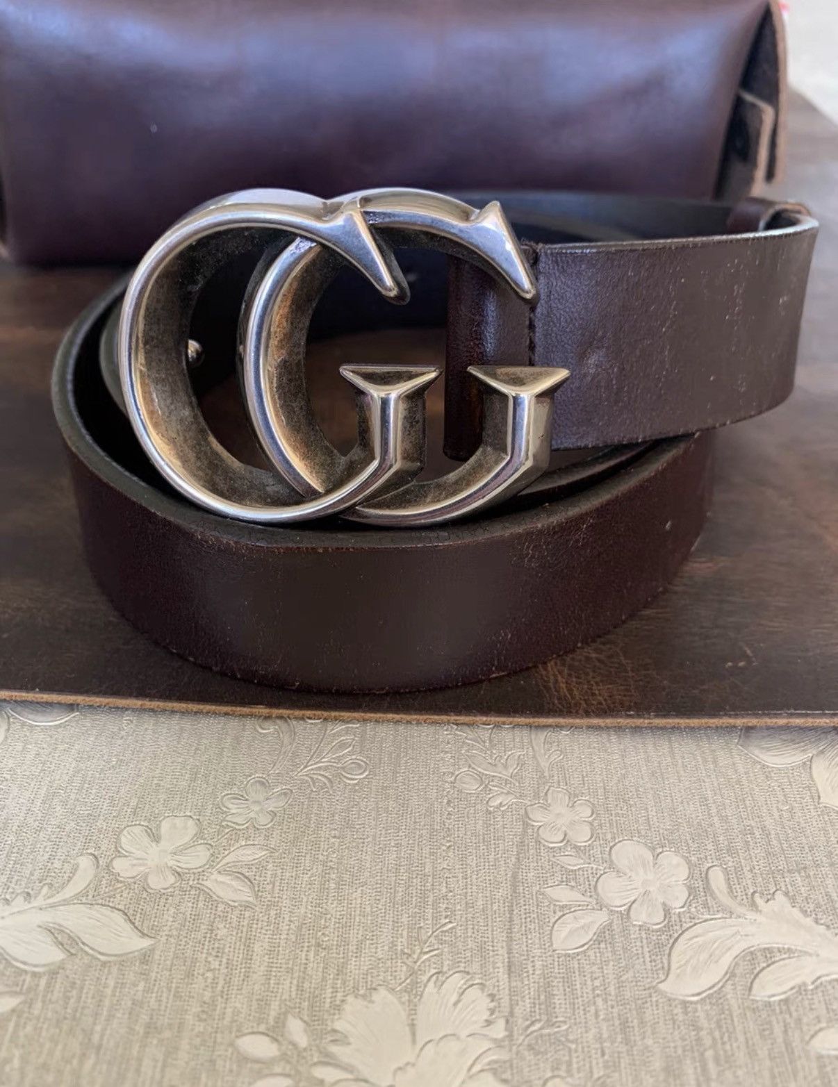 Gucci Gucci Genuine Leather Belt K16 Size ONE SIZE - 1 Thumbnail