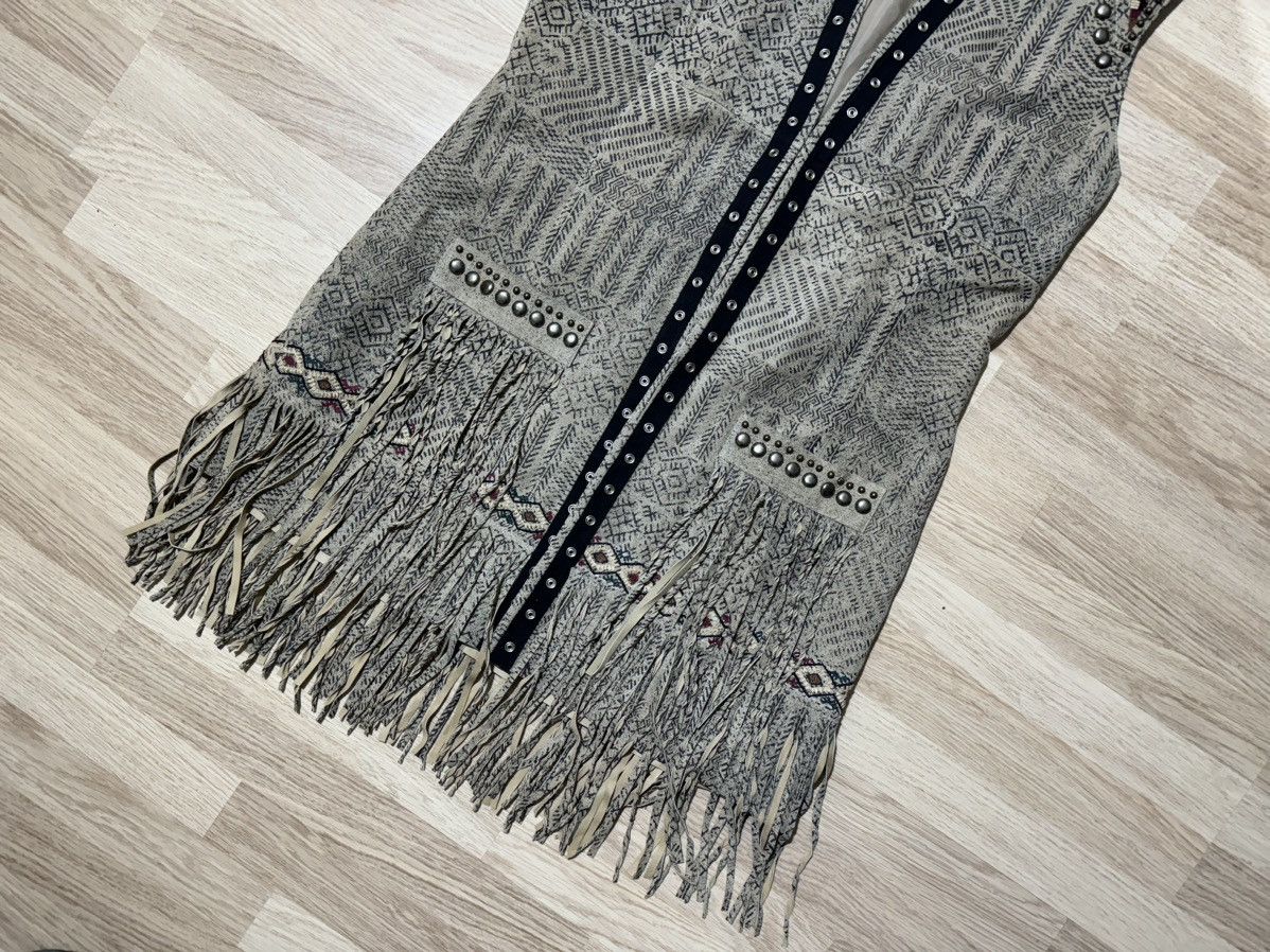 Designer × Double D Ranch Double D Ranch leather cape jacket strings embroidery beads Size XL / US 12-14 / IT 48-50 - 4 Thumbnail