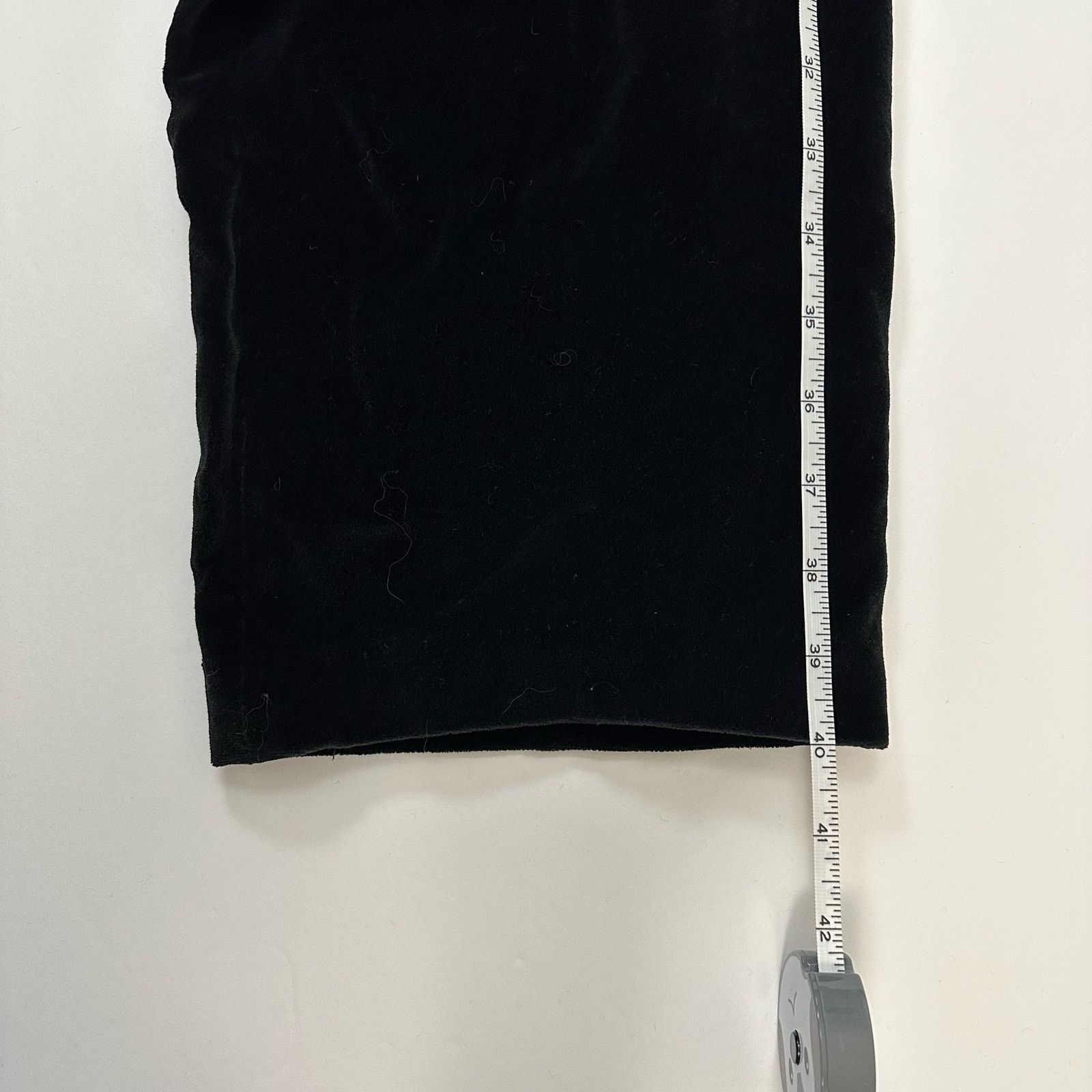 Vintage Country Shop Vintage Size 14 Black Velvet High Waisted Pants Size 36" / US 14 / IT 50 - 8 Thumbnail