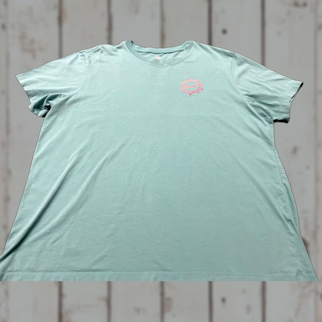 Nike Nike Tee Sun And Palm Graphic T-Shirt Size XL Men Turquoise Regular XL Size US XL / EU 56 / 4 - 1 Thumbnail