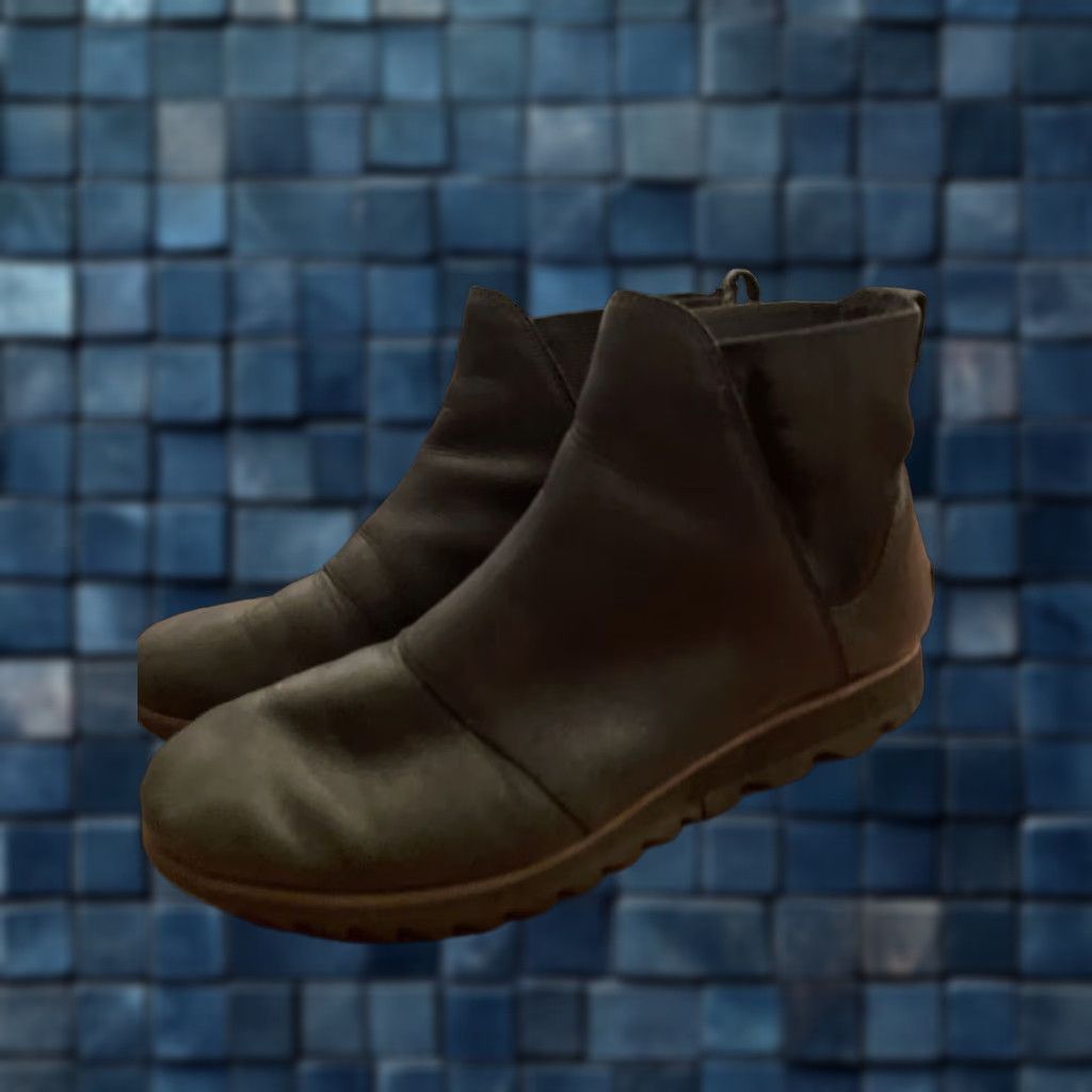 SOREL HARLOW Chelsea Ankle Boots Black Leather Women's Size