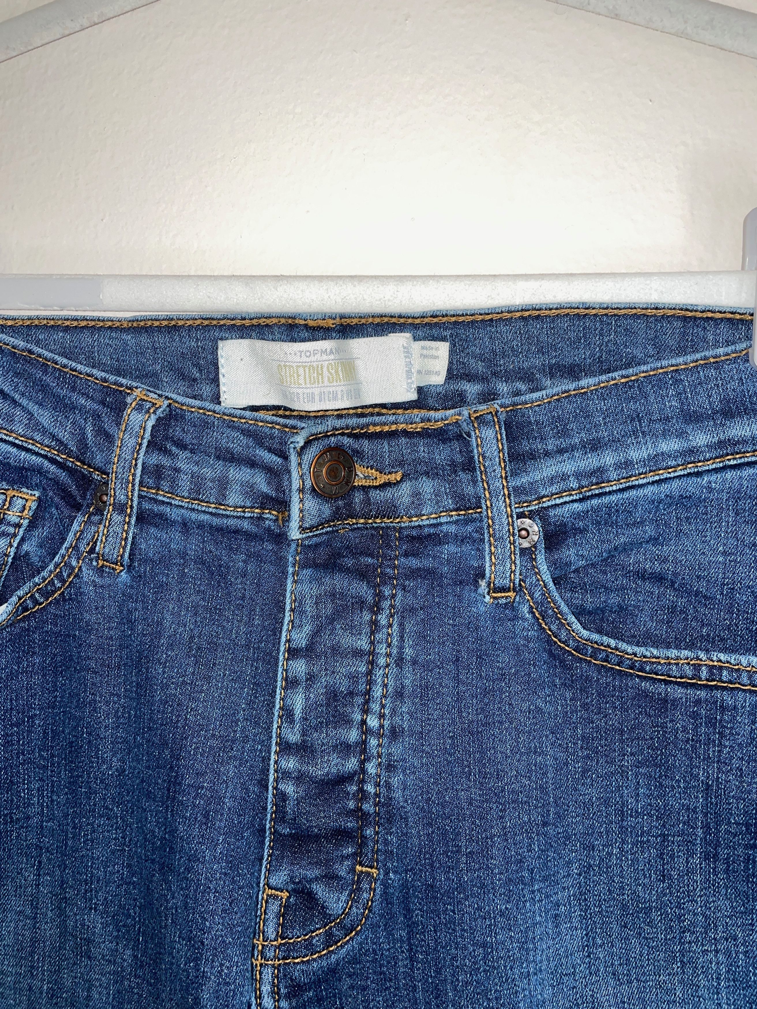Topman Topman Stretch Skinny Blue Denim Jeans 32x32 Size US 32 / EU 48 - 3 Thumbnail
