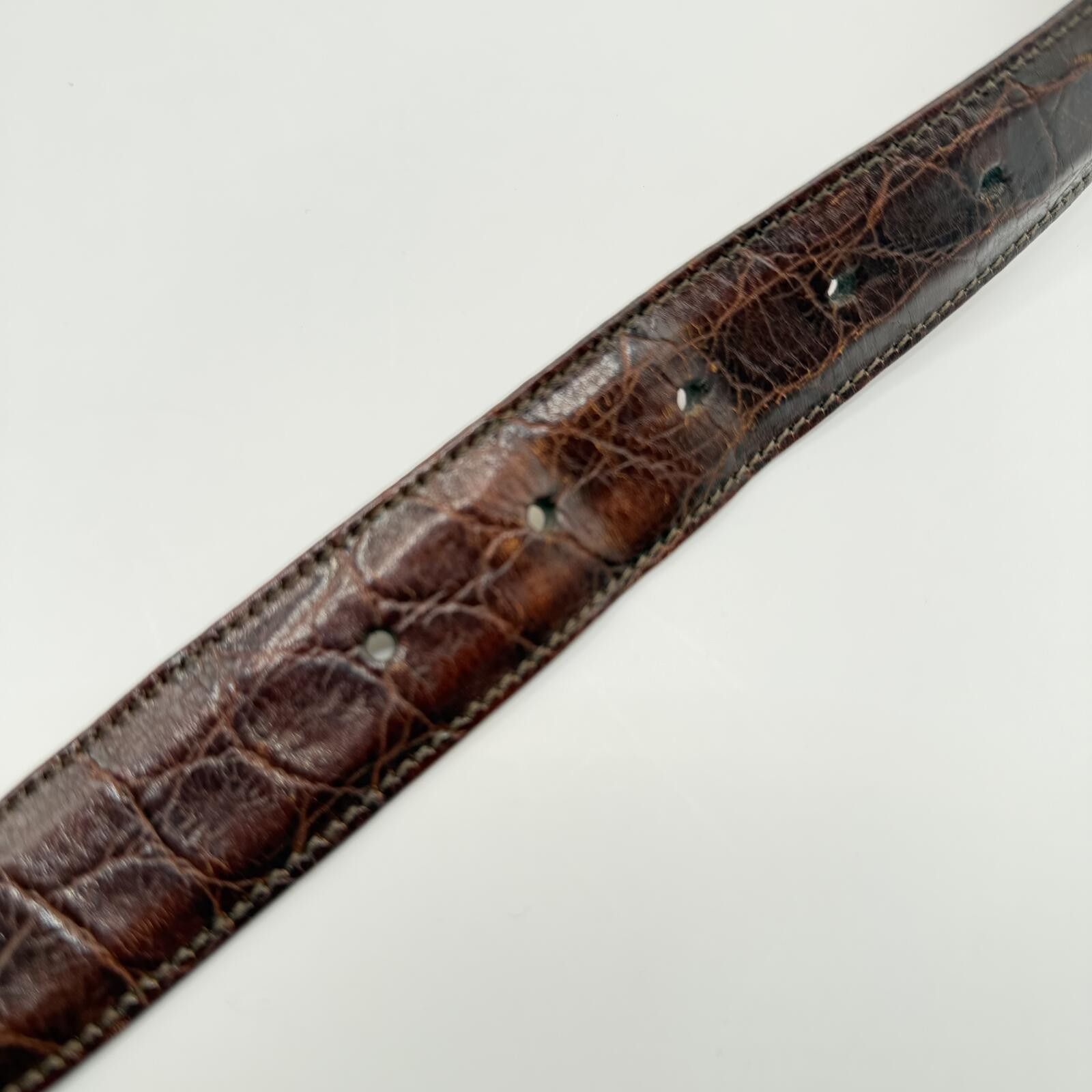 Cole Haan Cole Haan Belt Brown Embossed 40/100 A02555 Size ONE SIZE - 4 Thumbnail