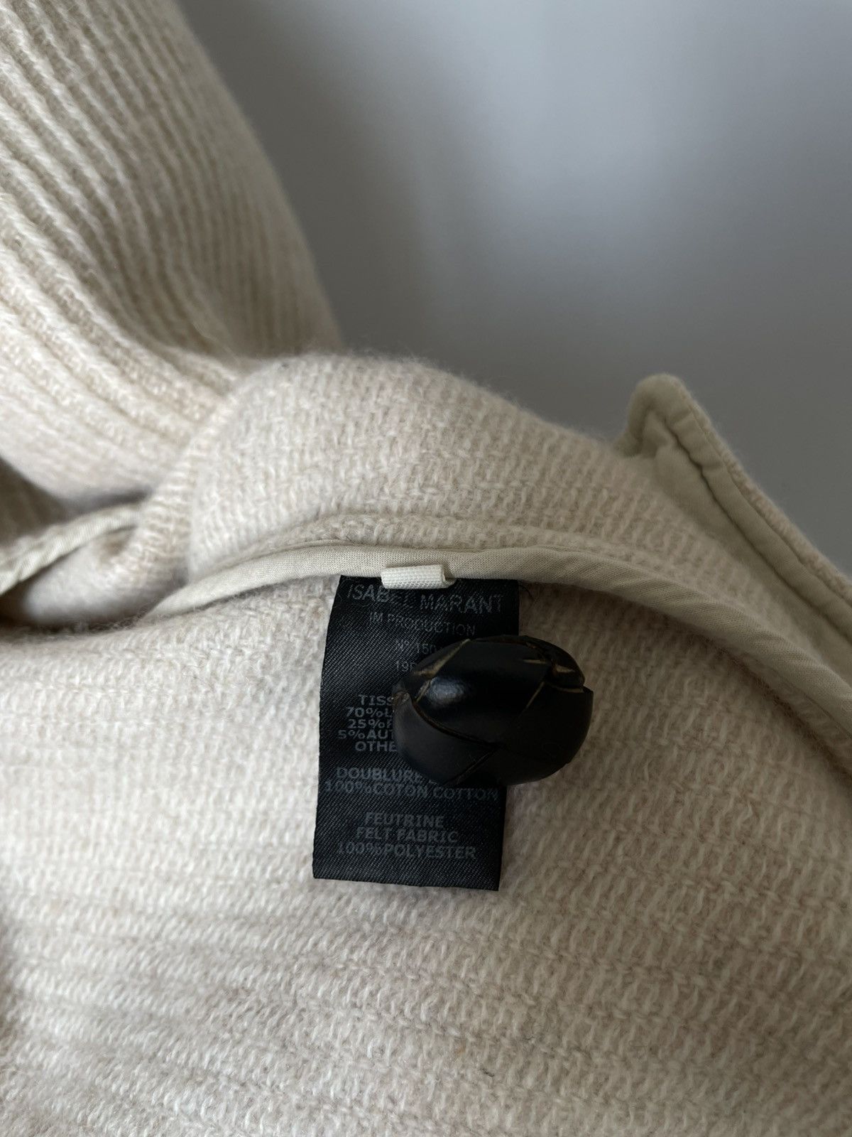 Isabel Marant Etoile Isabel Marant Etoile Gimi Wool Blend Tweed Cocoon Coat Size L / US 10 / IT 46 - 8 Thumbnail