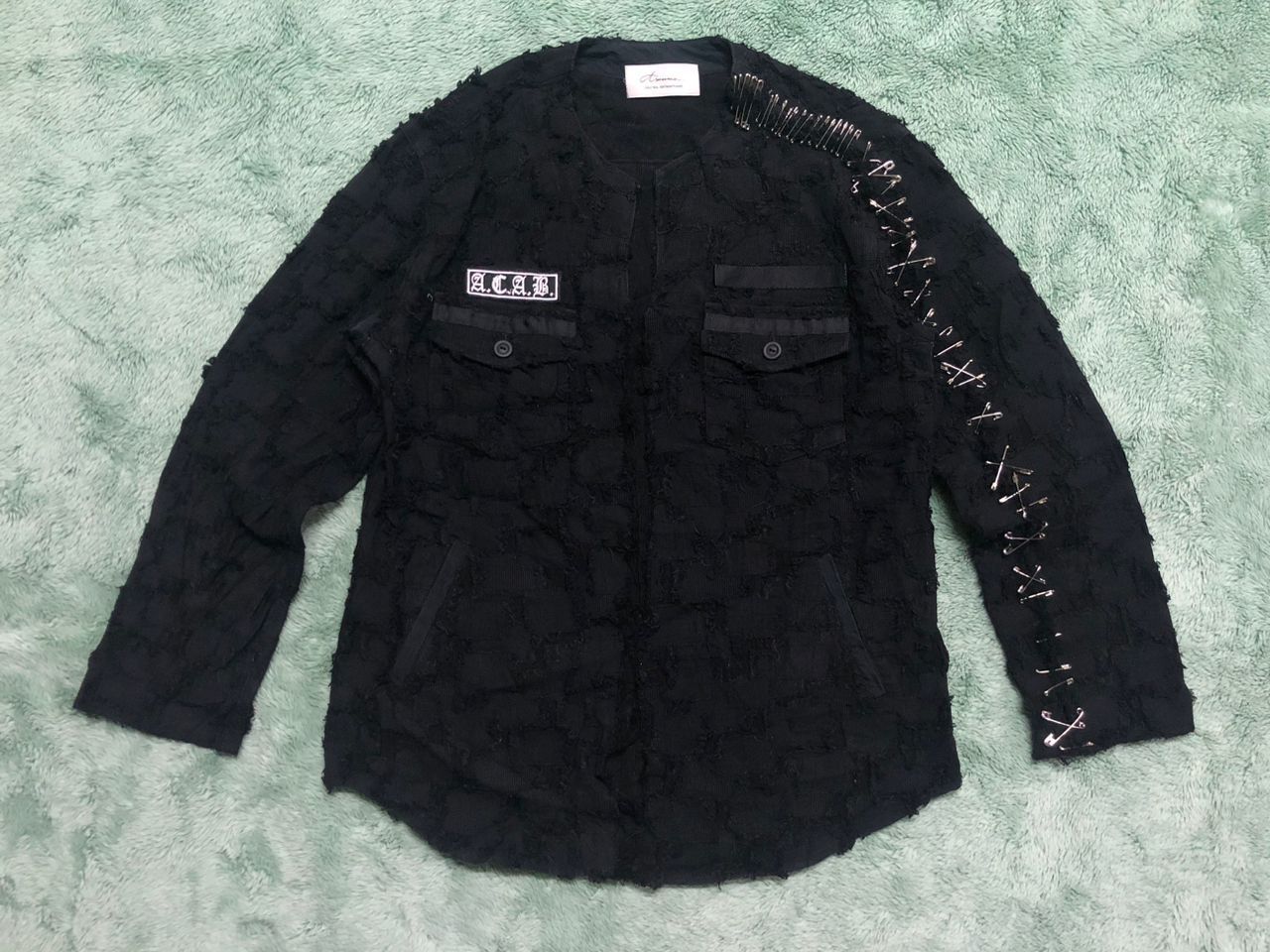 Japanese Brand AZUMA ANTI CRAFT PATCHWORK DESIGN CUSTOM PIN GOTHIC STYLE Size US M / EU 48-50 / 2 - 1 Thumbnail