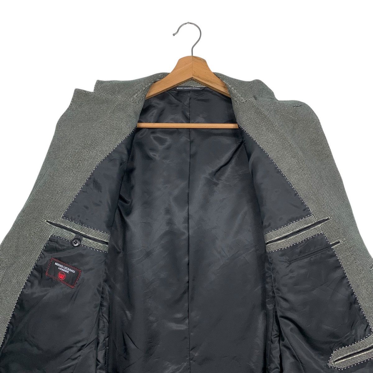Japanese Brand Mieko Uesako Homme Herringbone Casual Jacket Size US M / EU 48-50 / 2 - 12 Thumbnail