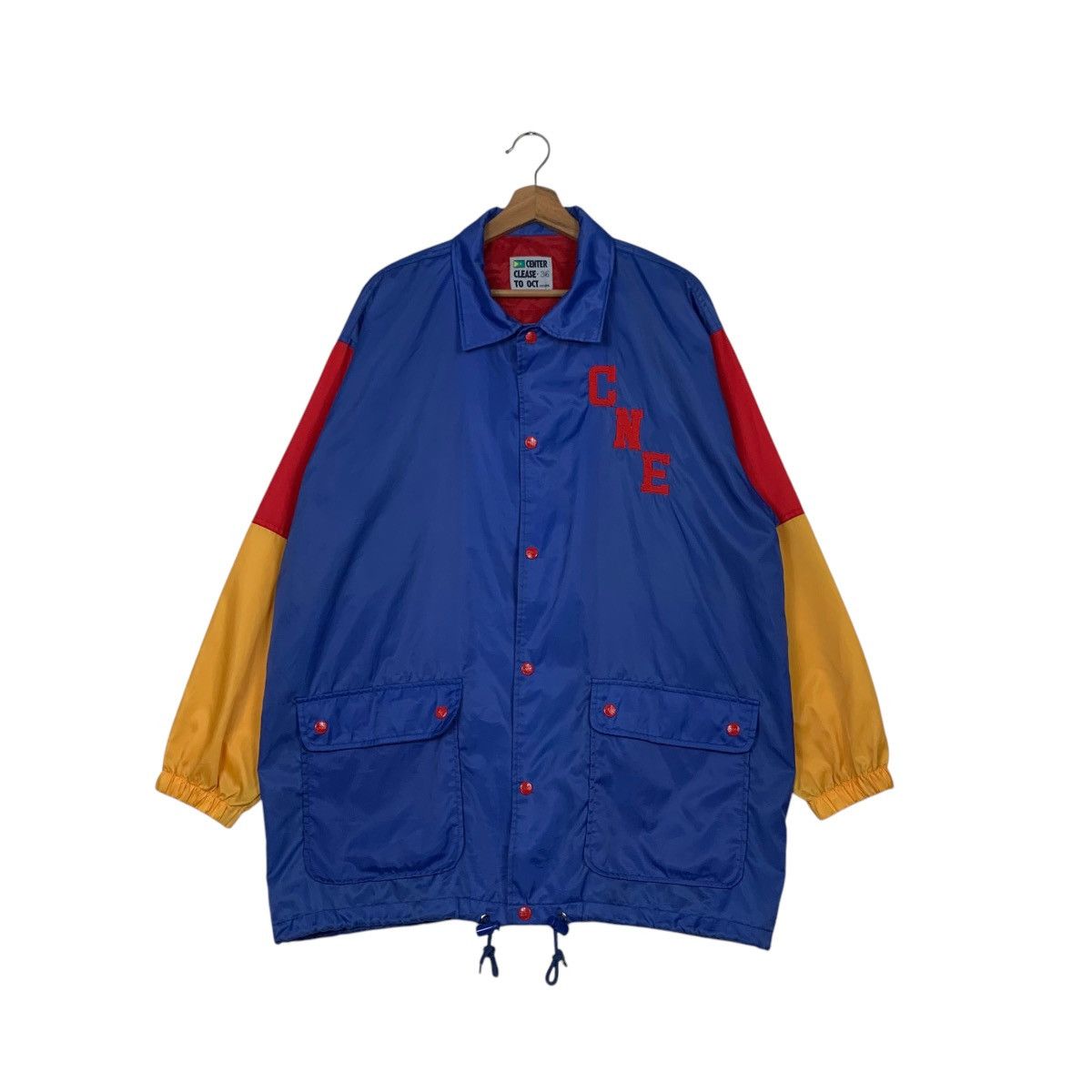 Japanese Brand CENTER CLEASE To Act Big Logo Coach Jacket #2469-C111 Size US L / EU 52-54 / 3 - 1 Thumbnail