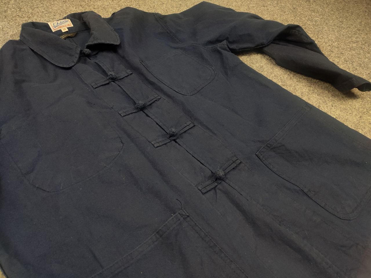 Vintage 60's L'Anti-Cher French China Japan Work Jacket - aseduan.cl