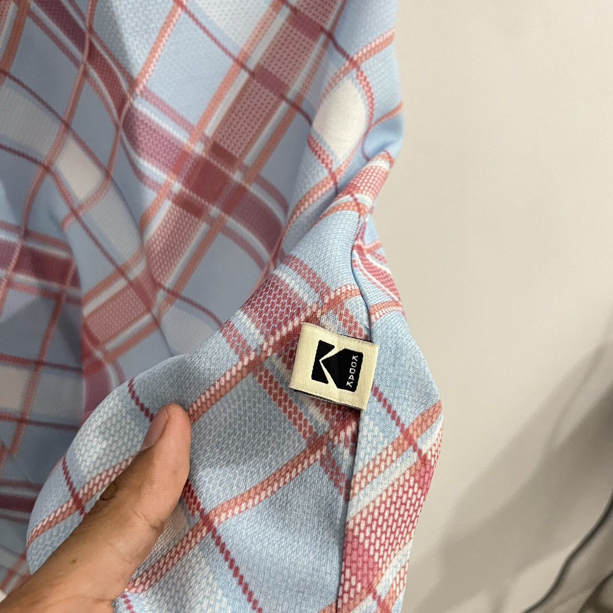 Kodak Kodak - Plaid Opencollar Short Sleeve Button Up Size US L / EU 52-54 / 3 - 5 Thumbnail