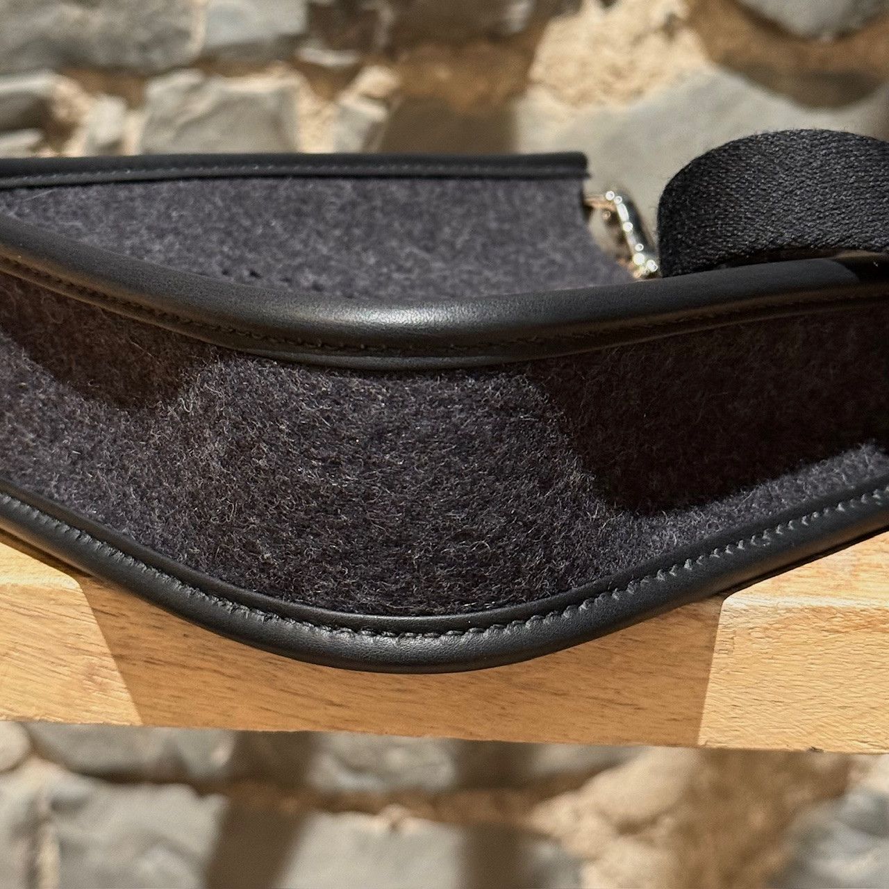 Hermes Hermès 2023 Black Wool Feutre Evelyne 16 TPM Crossbody Bag Size ONE SIZE - 15 Thumbnail