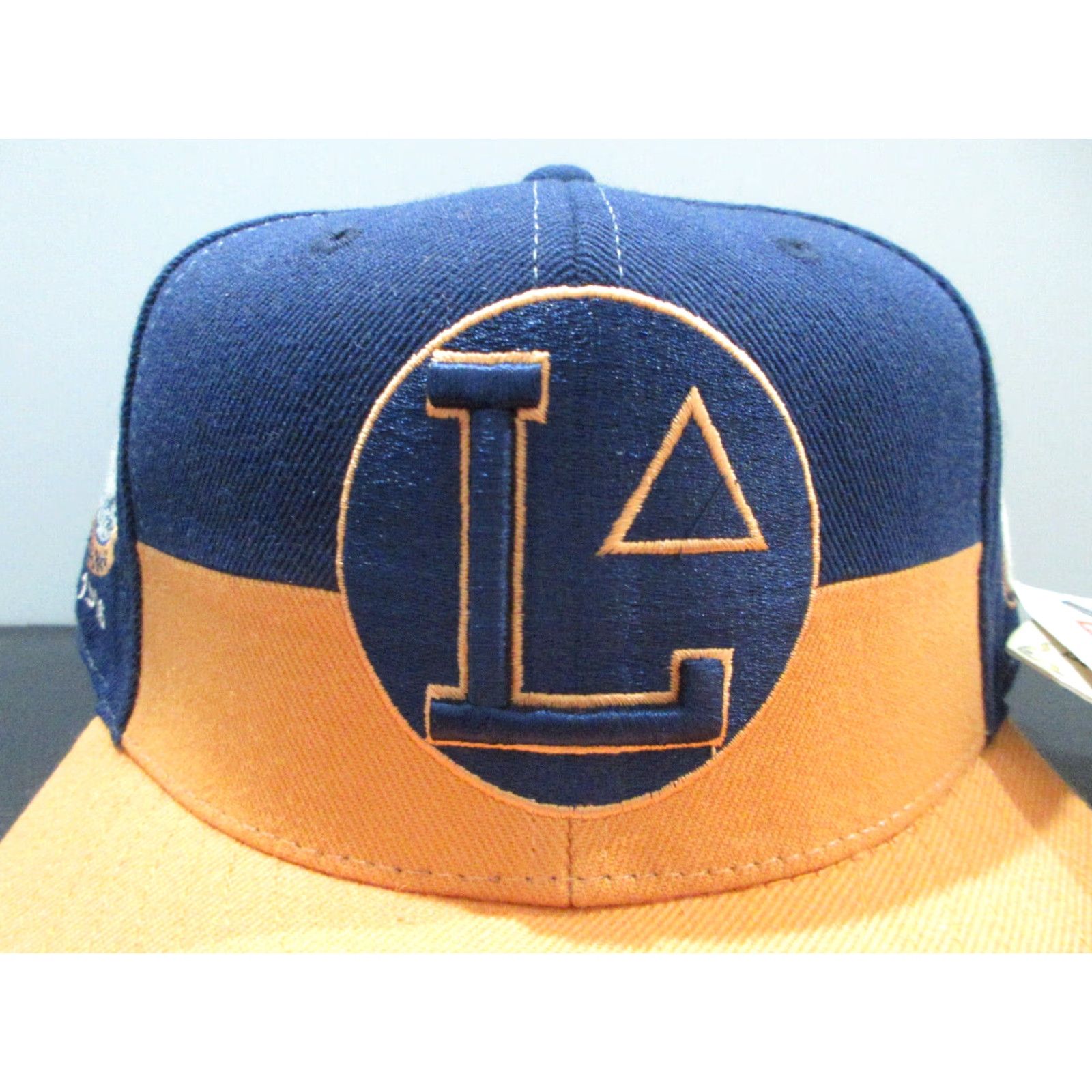 Vintage American Needle Blue Fives Baseball Cap 90s Logo Fitted Mens 7 1/2