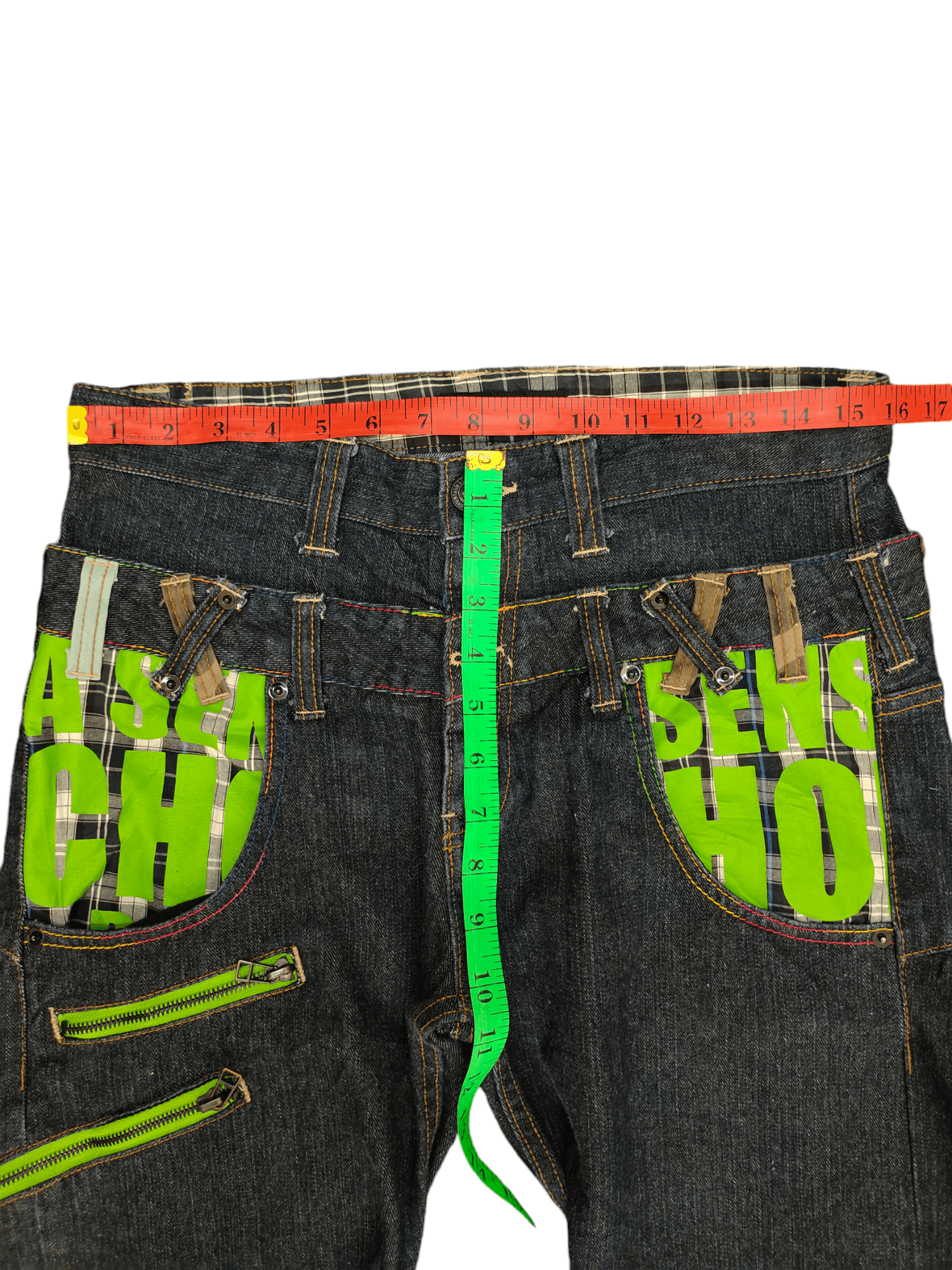 Comme des Garcons × Undercover Memory Special Double Waist Spiral Cut Denim Jeans Size US 31 - 6 Thumbnail