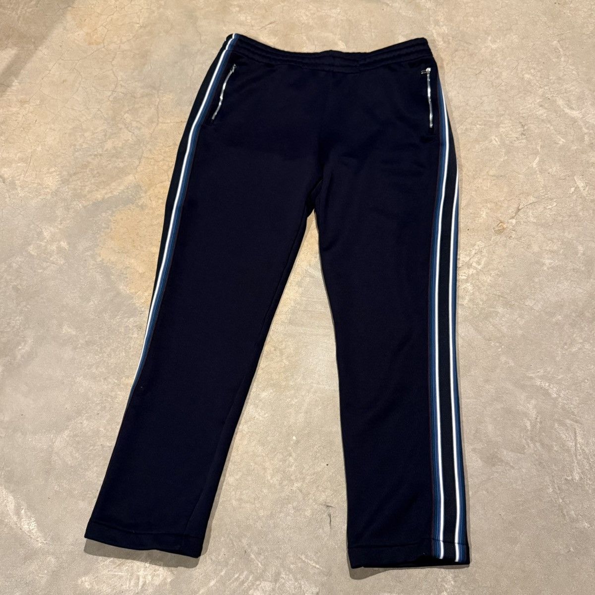 Paul Smith Brand New Paul Smith Stripe Trim Cotton Sweatpants Dark Navy Size US 36 / EU 52 - 2 Thumbnail